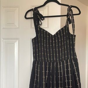 Madewell Lucie Tie-Strap Tiered Midi Dress with Pockets!